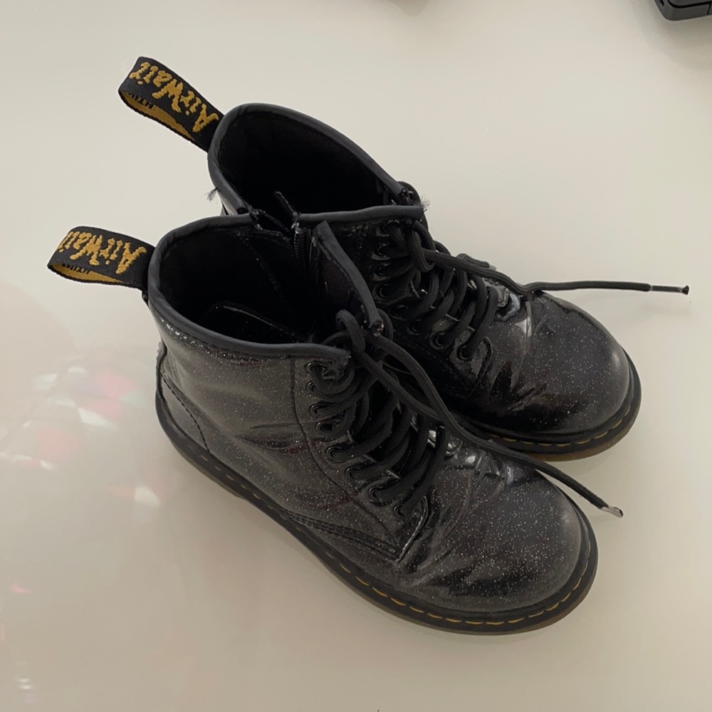 Doctor Marten’s Girl Black Glitter Boots